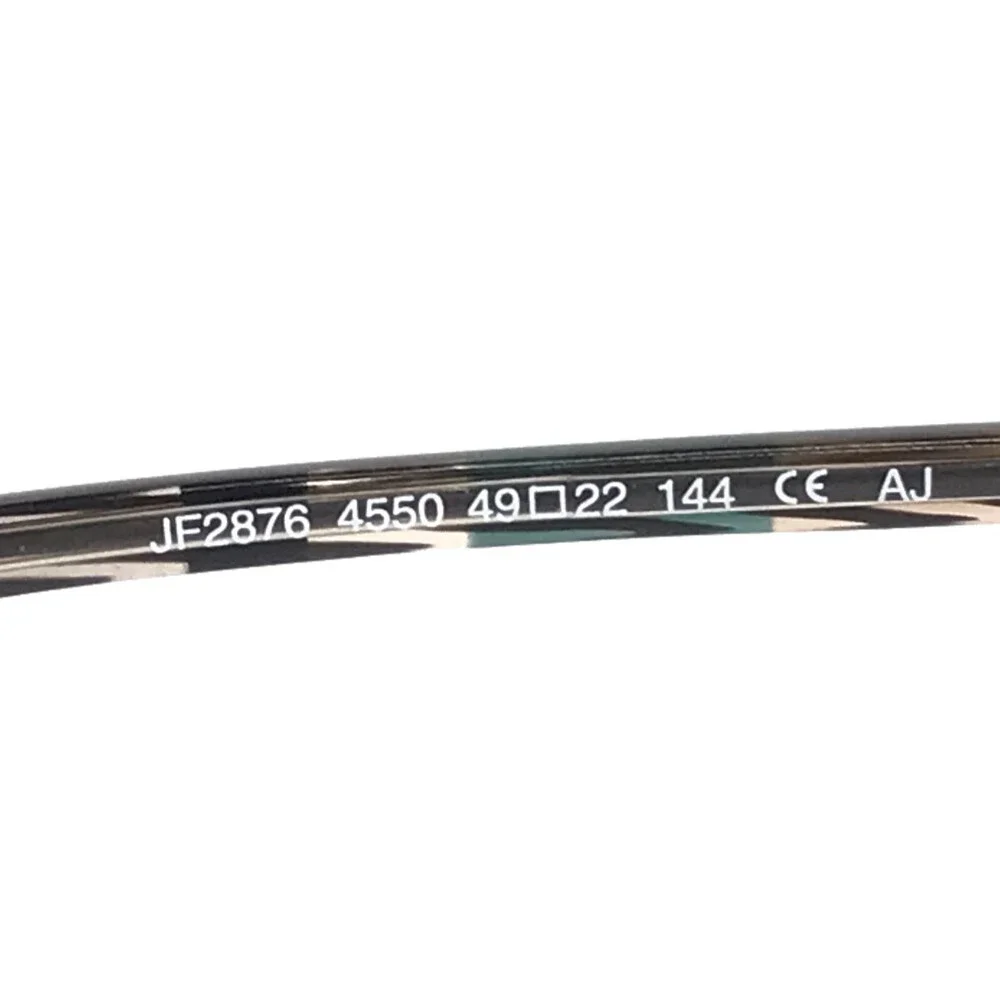 J. F. Rey Eyeglasses Frames JF2876 4550 Black Gray Green Brown Round 49-22-14